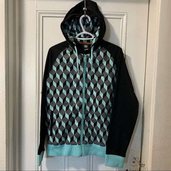 Two Angle zip up hoodie. Medium - Picture 1 of 6